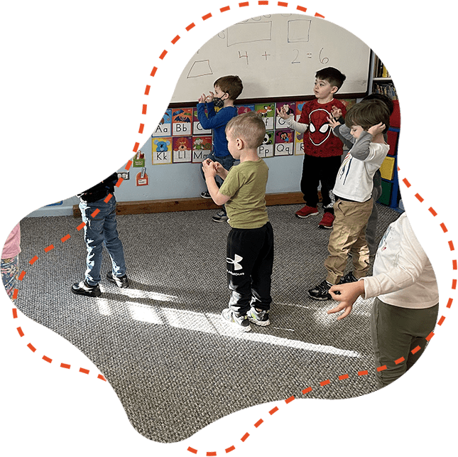 Kids having a classroom activity